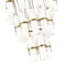 Z-Lite Cayden Chandelier, 27-Light, 36 In.W x 16.75 In.H, Modern Gold/Clear + Etched Opal 1946P-27R-MGLD - alternate 6